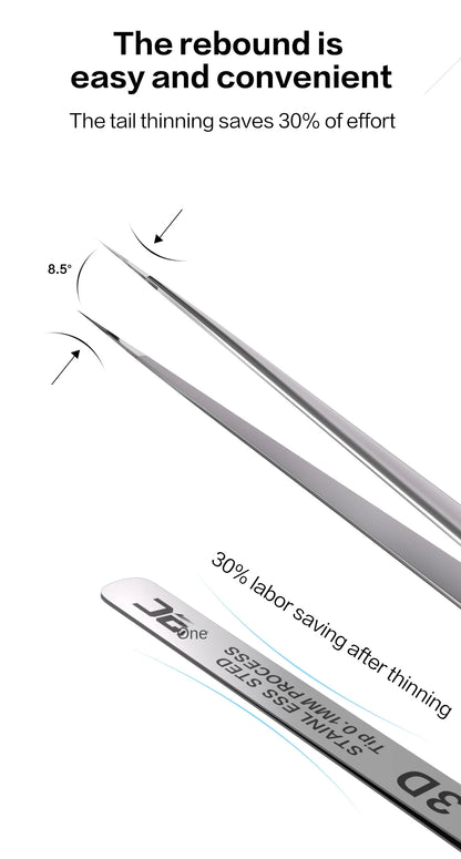 I2C 3D Electronics Extra Hard Alloy Tweezers Precision Forceps for SMD BGA SMT Mobile Phones Flying Line Repair Hand Tools Sets