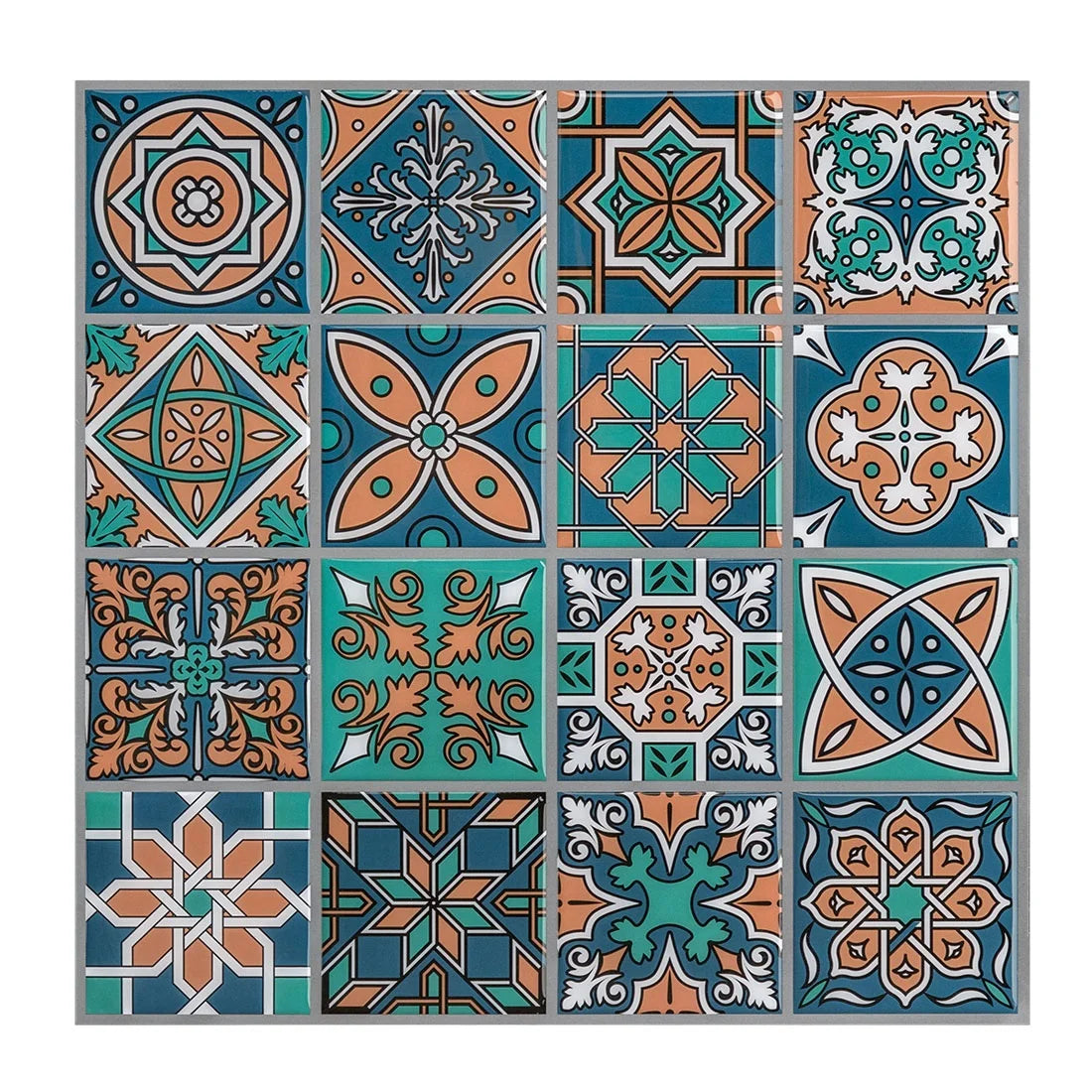 Promotion 3D Self-Adhesive PVC Wall Panel Modern Design Morocco Tile Sticker Waterproof and Fireproof