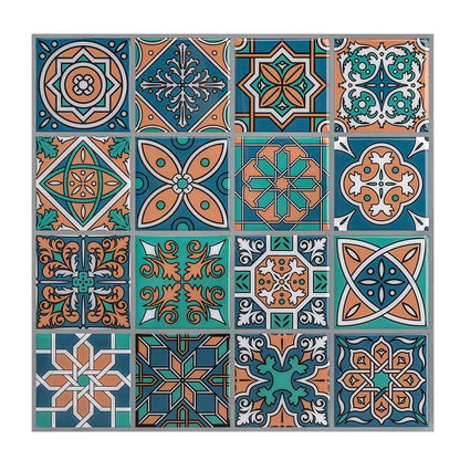 Promotion 3D Self-Adhesive PVC Wall Panel Modern Design Morocco Tile Sticker Waterproof and Fireproof