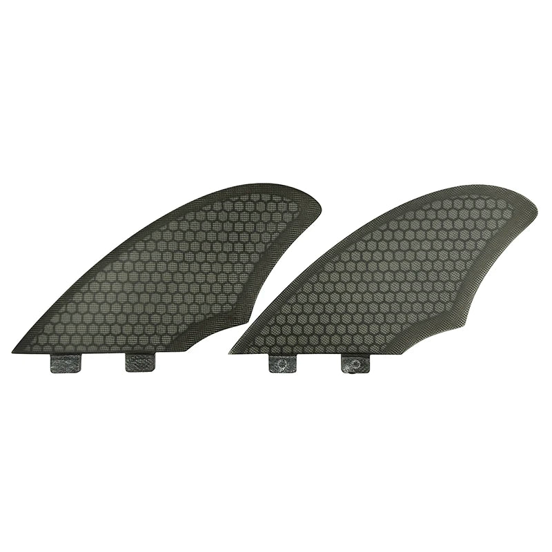 Wholesales Grey/Clear FK Honeycomb Fiberglass Double Tabs Surfboard Fins