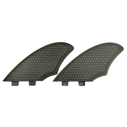 Wholesales Grey/Clear FK Honeycomb Fiberglass Double Tabs Surfboard Fins