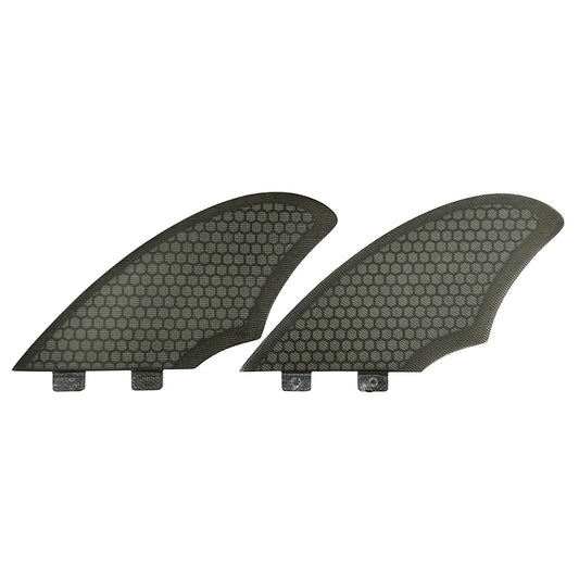 Wholesales Grey/Clear FK Honeycomb Fiberglass Double Tabs Surfboard Fins by PDG ibma