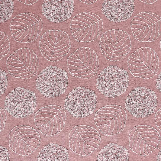 Width 120 cm Plain Embroidery Leaves Flowers Fabric Cotton Linen Rayon Viscose Fabric for Pillow Home Textile Fashion Dress Bag