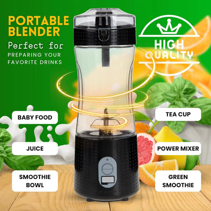 2024 Hot Sale DENORGIN A1 Portable Juicer Blender 350ml USB & Battery Operated Household Use with LFGB CE ROHS Certifications