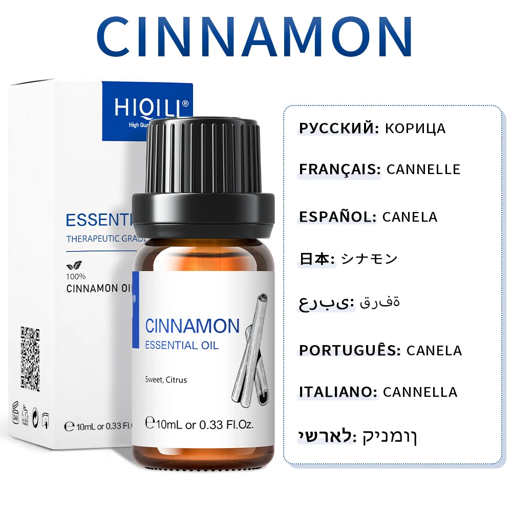 HIQILI Best Essential Oils ,100% Pure Nature for Aromatherapy | Humidifier, Massage,Diffuser, Skin & Hair Care,Perfume DIY-10ML