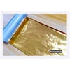 Red Gold Metallic Foil Barcode Printer Ribbon 30-110mm Inked Ribbon Roll Thermal Transfer Film for Gift Bag/Tea Bag/Card