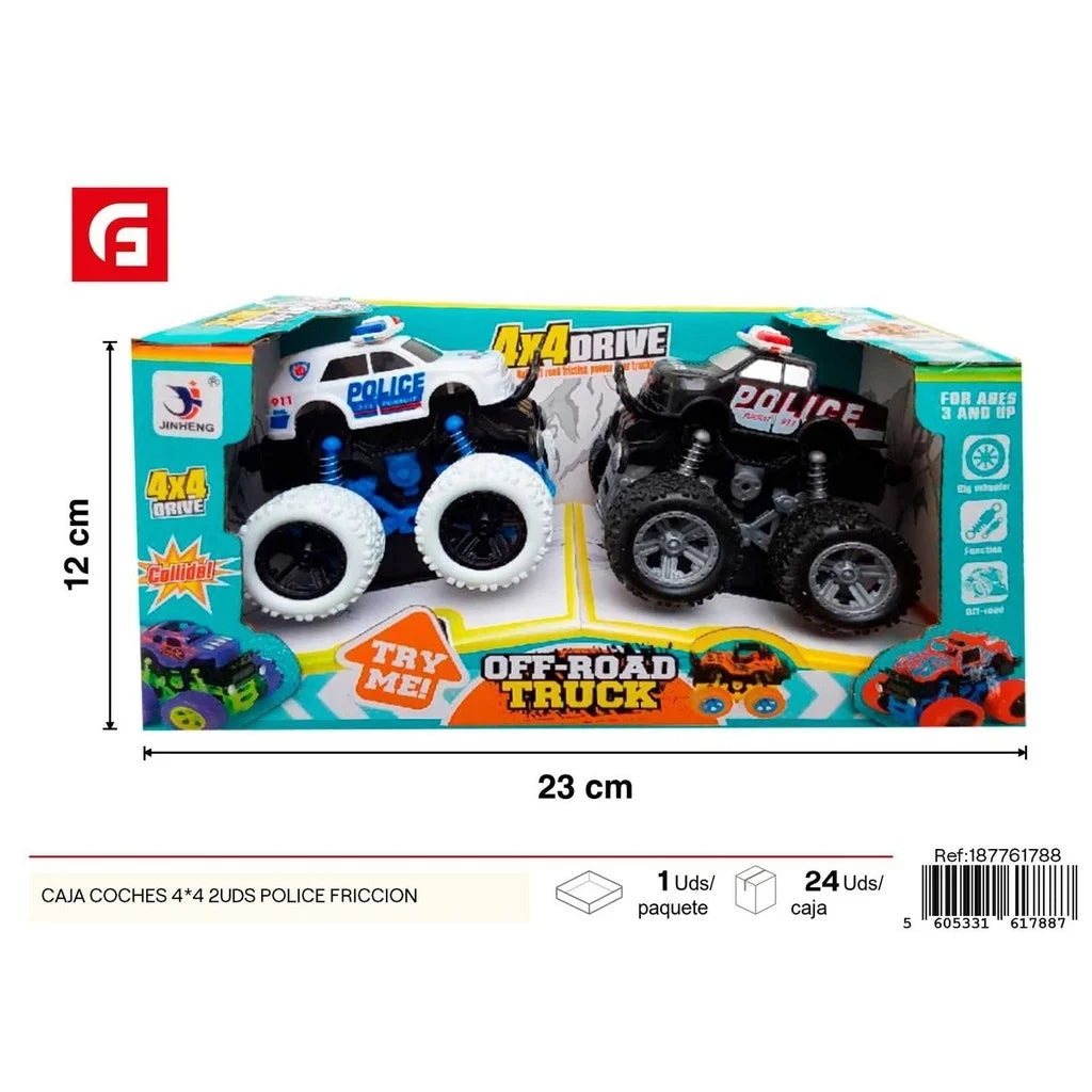 4x4 Toy Police Cars (2 pcs) - Toys & Vehicles