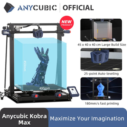 Anycubic 5X 10X Faster Kobra 2 Max Neo Pro Impresora Diy Anycubic Fdm Imprimante Impresora 3d Printing
