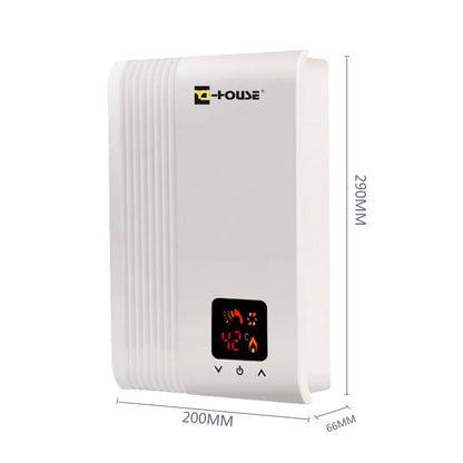 Cost Efficient 6.5 KW Electric Tankless Shower Water Heaters for Outdoor Household Hotel-Wall Mounted Plastic Storage Bathrooms