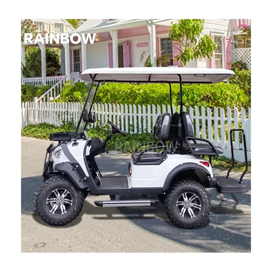 New Electric Golf Cart 2+2 Four-Seater Golf Cart Beach Buggy Tires