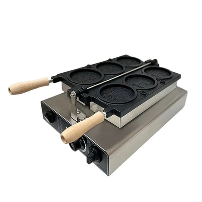 Wholesale Coin Waffle Maker Commercial Waffle Baker Machine  Commercial Electric Bread Machine 3000W Gold Non-stick Pie Maker