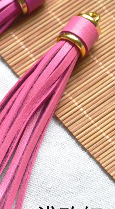 Length 10 cm Leather Tassel Artificial Leather Fringe for Festival Hangings Lantern Bag Bracelet Accessaries