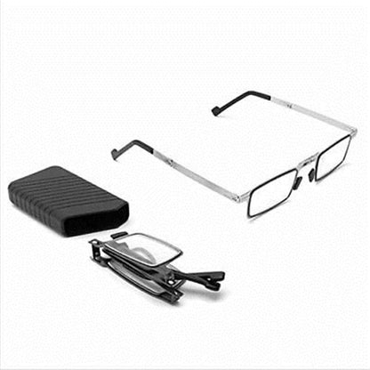 Men Women Fashion Retro Ultra Light Titanium Material Screwless Foldable Anti-Blue Reading Glasses