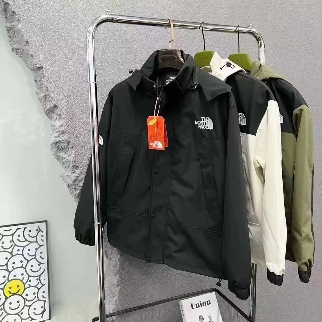 2026 Spring and Autumn Men's Street Leisure Three-in-One Fashion Large High Quality Windproof Waterproof Jacket Outdoor Hiking