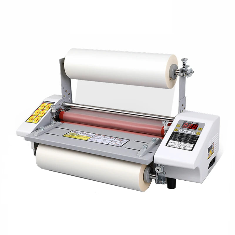 Electric Desktop A3 A2 Paper Laminating Machine Four Roller Cold Hot Laminator for Film & Photo English Version Rolling Machine