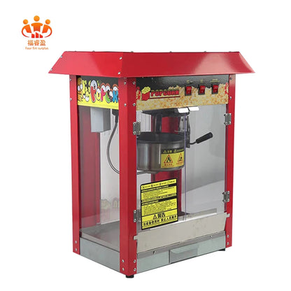 Stainless Steel 220V/110v Small Commercial Popcorn Machine Shopping Mall Automatic Popcorn Machine