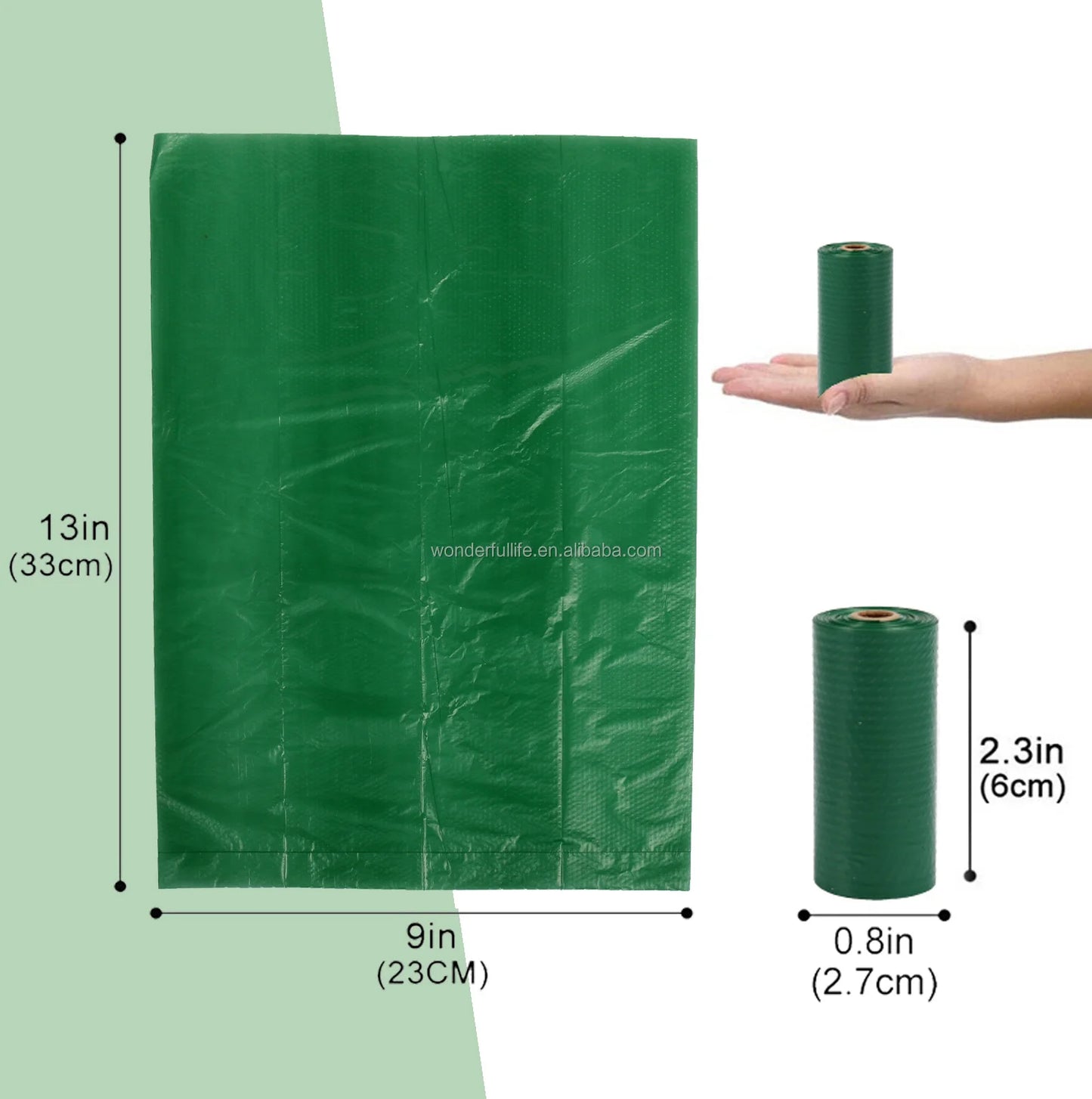 OEM  ODM Pet Poop Bag Eco Corn Starch Poop Bag Dog Poop Bags Biodegradable for Dogs