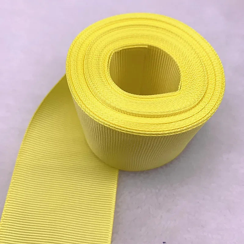 5yards 10/15/25/38/50mm Grosgrain Satin Ribbons for Wedding Christmas Party Decorations DIY Bow Craft Ribbons Supplies