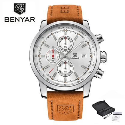 BENYAR Watches Men Luxury Brand Quartz Watch Fashion Chronograph Watch Reloj Hombre Sport Clock Male Hour Relogio Masculino 2023
