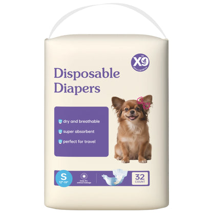 Disposable Female Dog Diapers Super Absorbent Leak-Proof for Heat Incontinence Travel