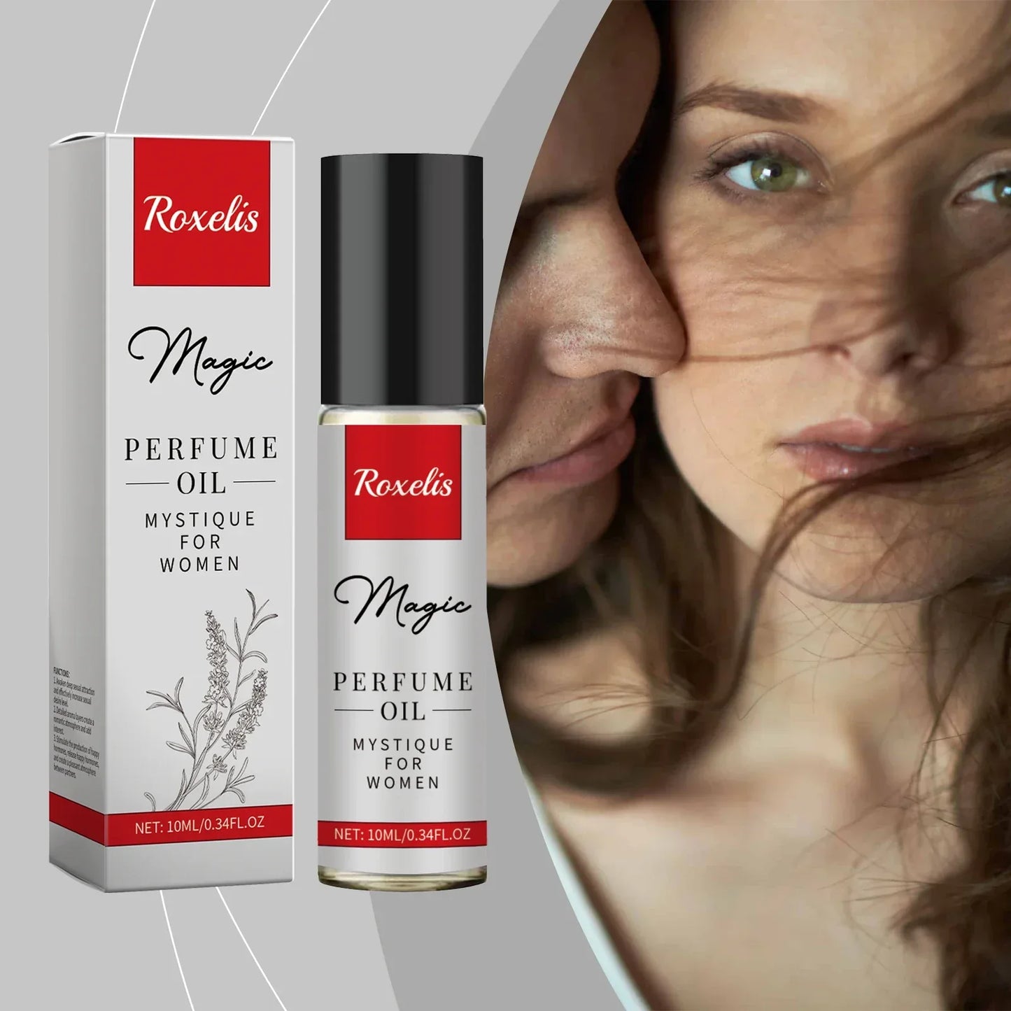 Roxelis Charm Cologne Lasting Romantic Pheromone Perfume Oil in Portable Vial Pure Fragrance