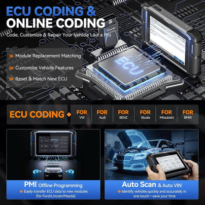 USA Warehouse VD70S Wireless All Keys Lost Car Key Programmer Machine Car Key Pin Code Reader Auto OBD2 Scanner Diagnostic Tool