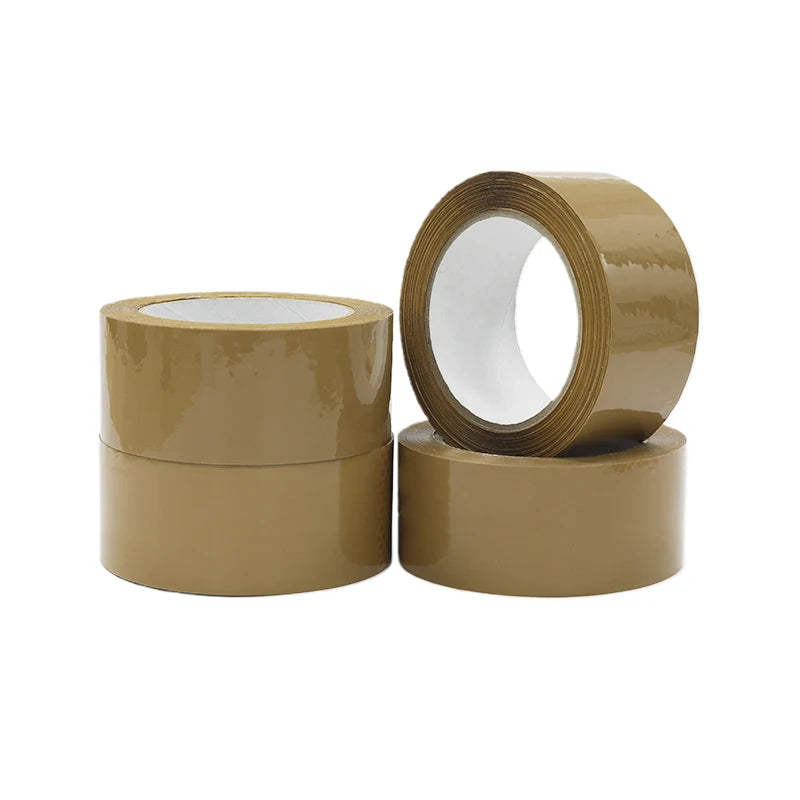 Silent 100m Paper Packing Tape Single Adhesive Side Die Cut for Sealing Cartons Low Noise and Wide Application