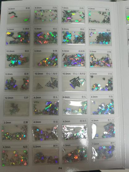 Prime Quality Wholesale PET Glitter Shapes Holographic or Iridescent Chunky Mixes Hexagon Glitter