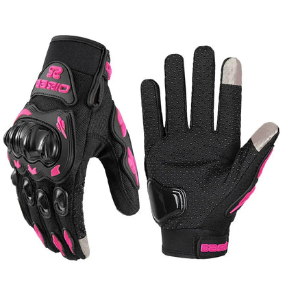 Motorcycle Gloves Summer Waterproof Touch Screen Full Finger Gloves Protective Anti-fall Guantes Moto Non-slip Riding Gloves