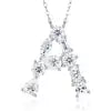 Pass Diamond Tester Letter C Multi Cut VVS Moissanite Necklace 925 Silver Platinum Plated Elegant Fine Jewelry Necklace