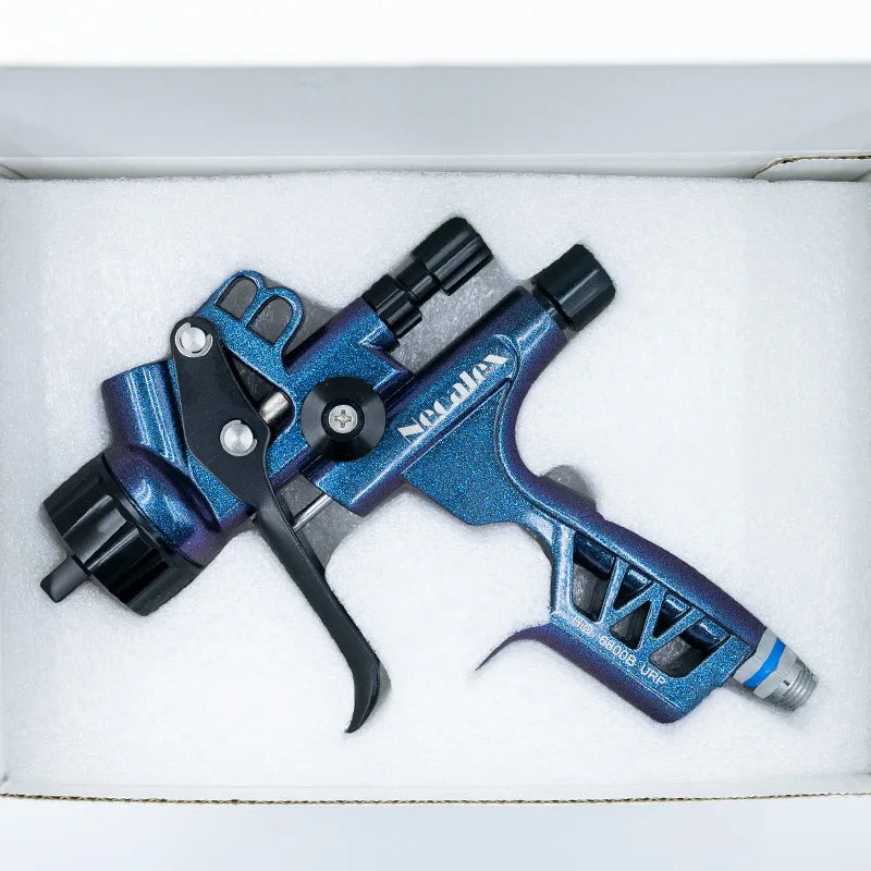 Professional Grade OEM Car Paint Gun Gravity Feed Aluminium Alloy Construction Air Powered Easy Storage Holder Considerate