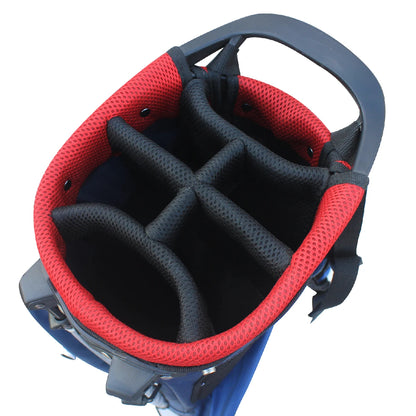 Lightweight and Durable Design 6-Way Divider Polyester Golf Bags with Comfortable Double Straps Golf Stand Bag
