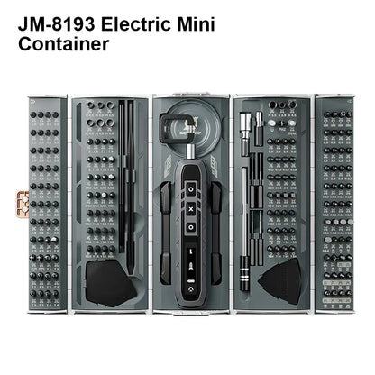JAKEMY JM-8193 180-in-1 Electric Mini Precision Screwdriver Toolkit Multifunctional for Repair Phone Camera Mini Electronics