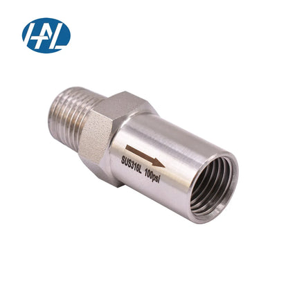 SS316L Stainless Steel Adjustable Safety Relief Valves Manual Power for General Application Male Female Gas Pressure Regulators