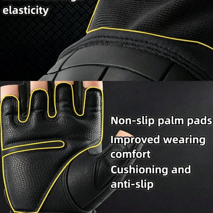 Tactical Fingerless Gloves Breathable, Non-Slip, Impact Resistant, for Outdoor Cycling, Motorcycle Riding, Rock Climbing