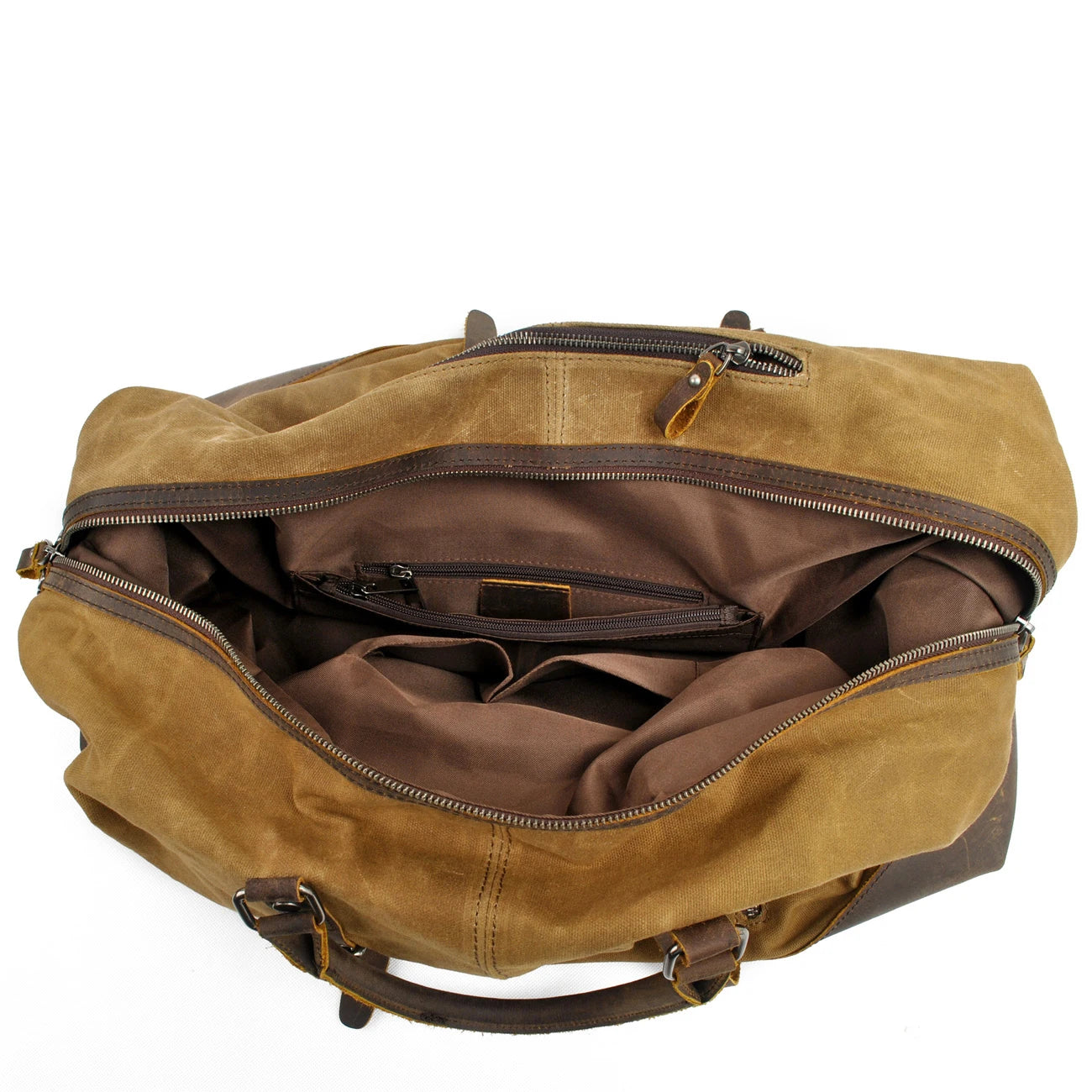 831 Vintage Water Resistant Duffel Bag Weekender Bag Canvas Sling Bag Zipper Closure Unisex