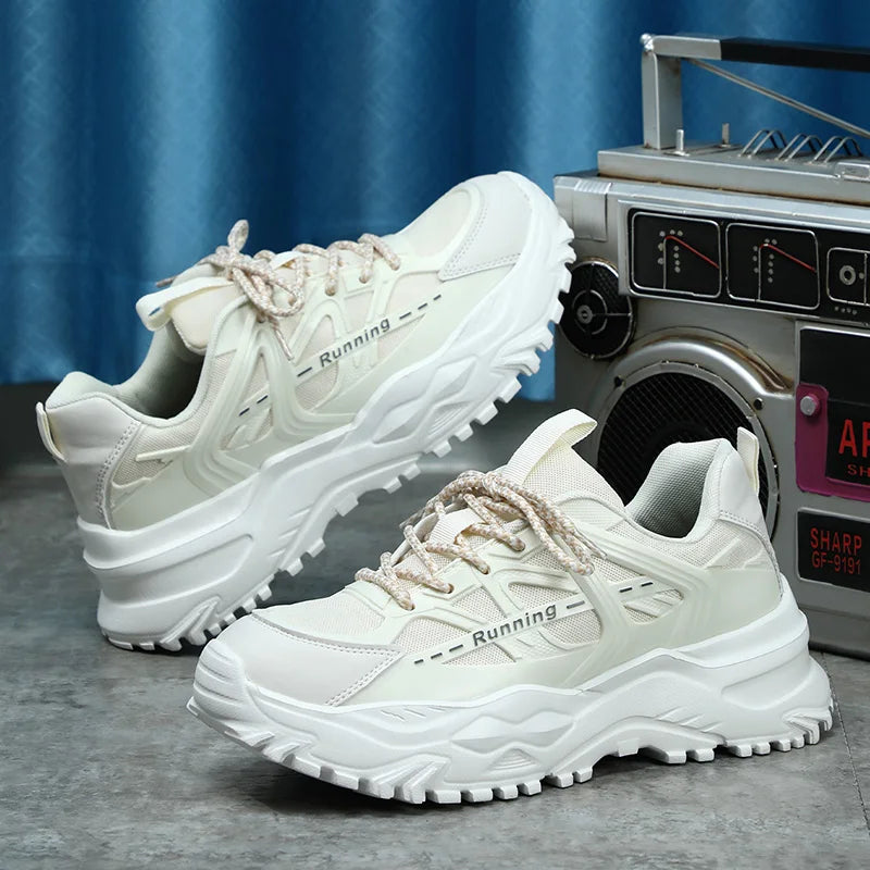 Sneaker Custom Logo Chunky Shoes Zapatos Deportivos Para Hombres Customizable Women Sneakers Breathable Sporty Couple Shoes