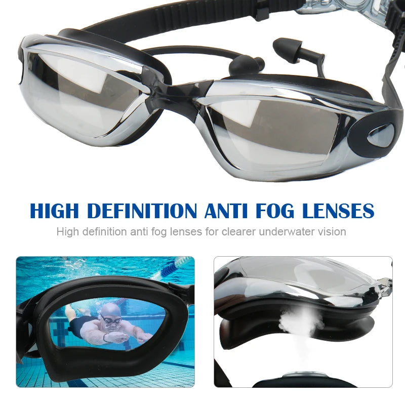 Professional Swimmer Competition Prescription Custom Swim Racing Glasses Swimming Goggles for Men
