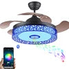 2004S-RGB De Techo Con Luz LED 36W DC Y Altavoz 3 Tonalidades Con Memoria Aspas Retractiles 6 Velocidades Control Remoto