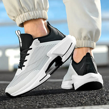 Logo Custom Modern Stylish Synthetic Casual Sneakers Ergonomic Cushioning Lightweight for Travel Walking and Fashion Sportswear