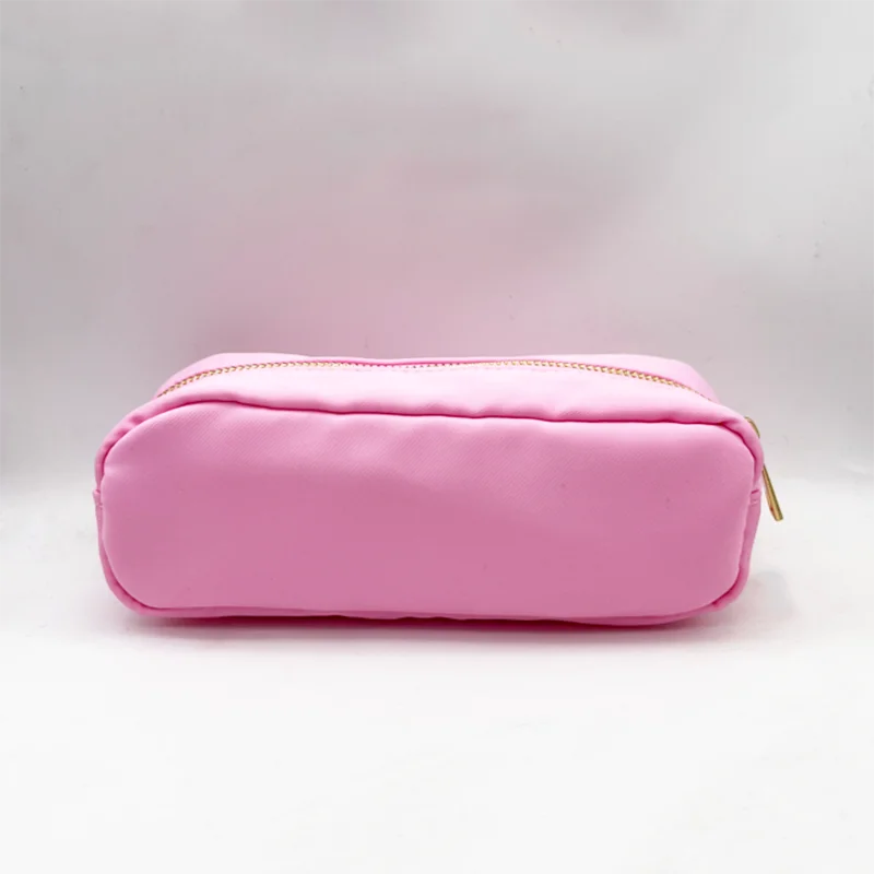 RTS Stock Nylon Girls Durable Colorful Simple School Bag Holder Storage Pouch Bag Gift Cute Marker Pen Classic Slim Pencil Case