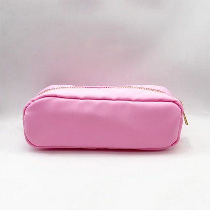 RTS Stock Nylon Girls Durable Colorful Simple School Bag Holder Storage Pouch Bag Gift Cute Marker Pen Classic Slim Pencil Case