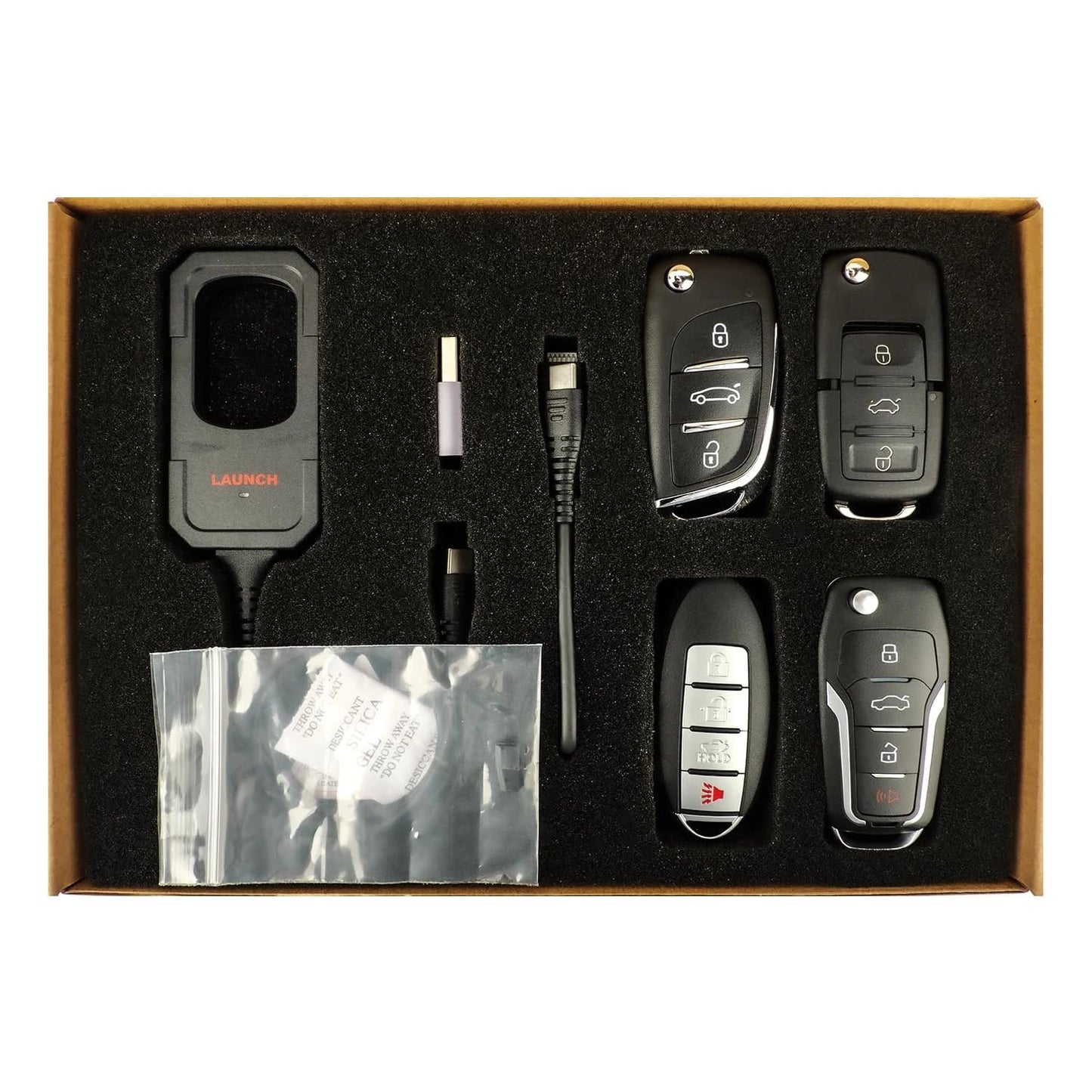 LAUNCH remote maker X431 key programming equipment with 4 universal remotes 1 super chip immobilizer tool IMMO compatible