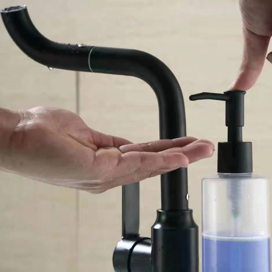 Foam Soap Dispenser Hotel Use Kitchen Sink Counter Press ABS Plastic Basin Faucet Factory Price