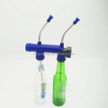 New Product Timer Double Beer Snorkel , Timing Double Bottle Beer Bongs for Party