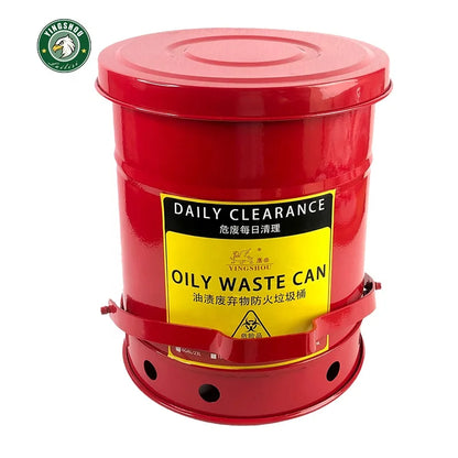 Red Rags Oily Waste Cans Protective Film Oil and Gas Paint Rag Cans