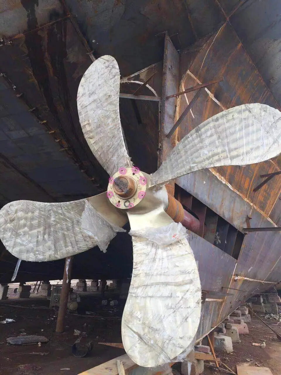 New KAPPEL PCTC Ship Propeller, Dia. 7200mm ,Customized According to the Information of the Customer's Boat