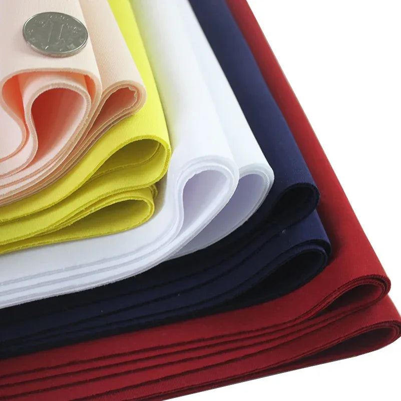 Stretch Spandex Knit Space Cotton Fabric Air Layer for Baseball Jacket Skirt Sewing DIY Face Mask Per Half Meter