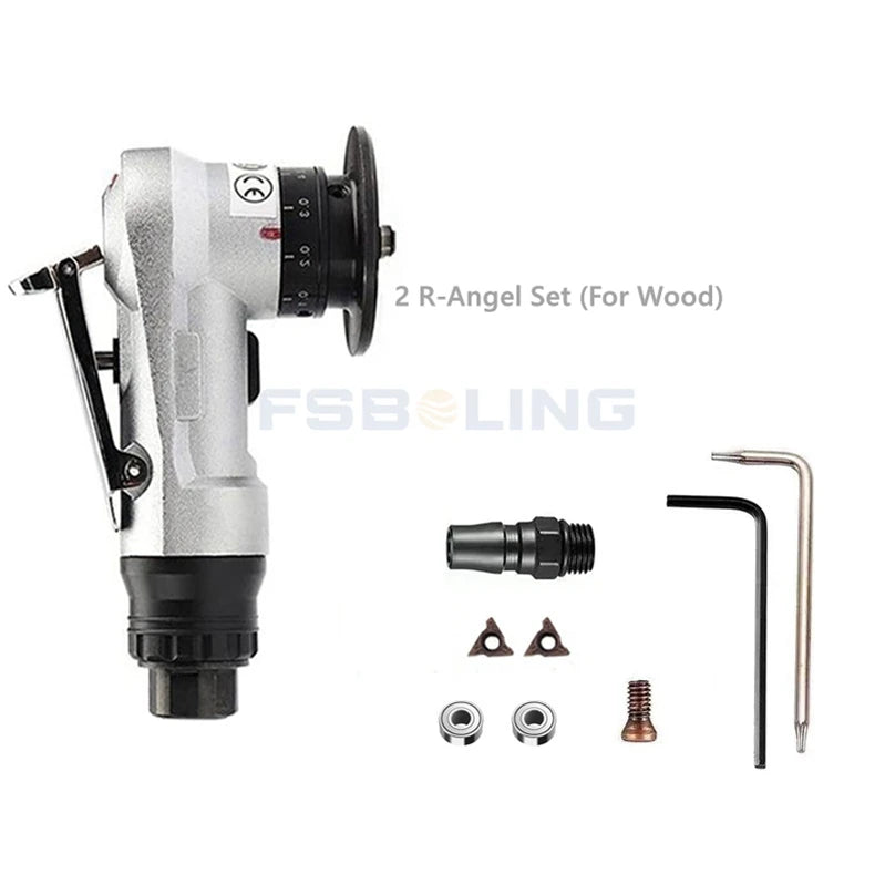 FSBOLING Pneumatic Angle Grinder Air Nozzle Model BL-TL6 Can Polish Copper Metal Pipes Molds Steel Plates and Bars