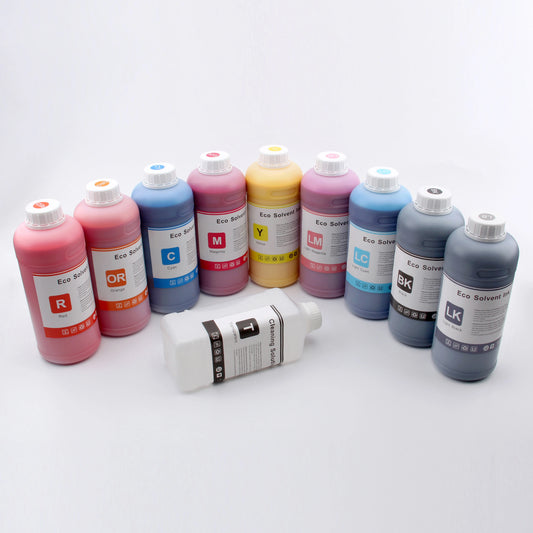 2-Year Eco-Solvent for Ink for Epson for EcoTank Printers (3750 2803 4800 ET-15000 ET8550) Digital Printing Certified with MSDS by PDG ibma